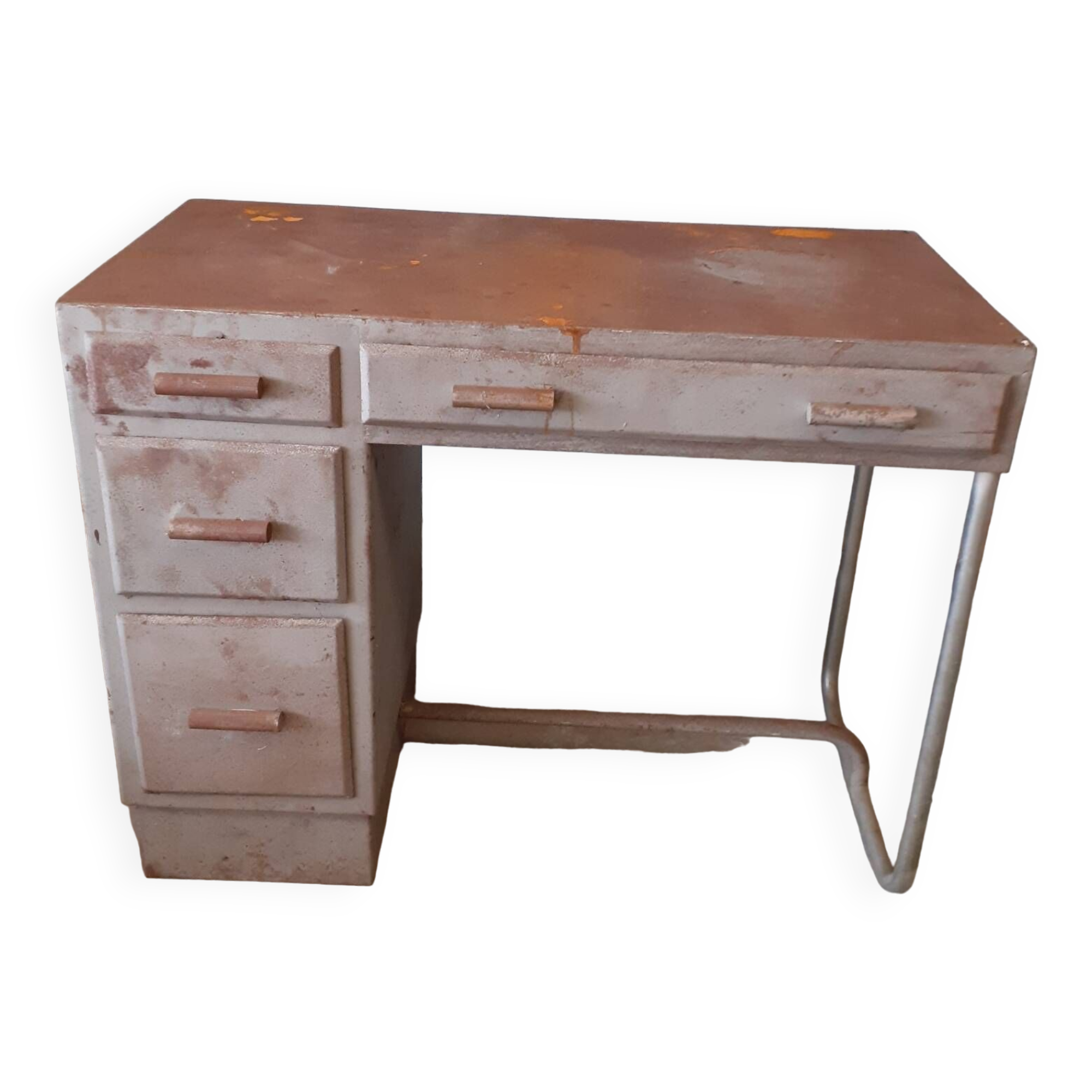 Metal dentist office.