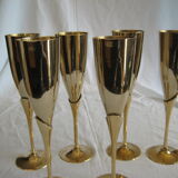 Brass champagne glasses