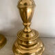 Pair of brass candle holders XIXth 31cm