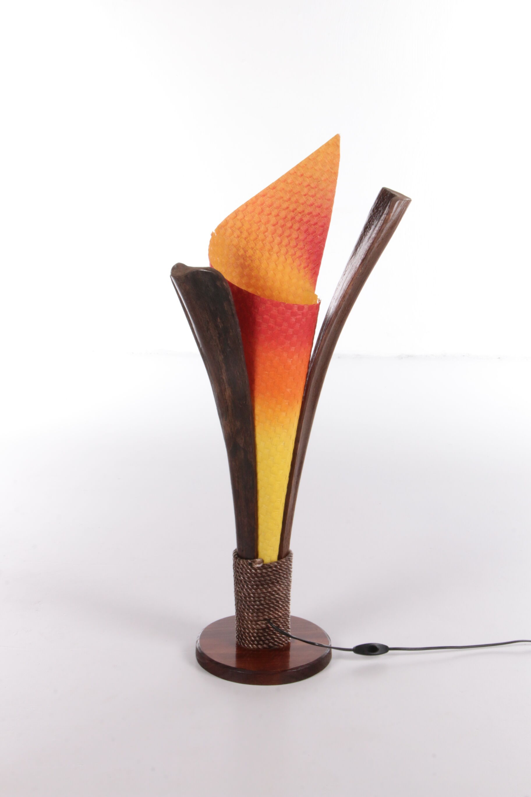 Vintage French Floor Lamp Model Flame, 1980s