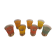 Verres granité colorés 1960