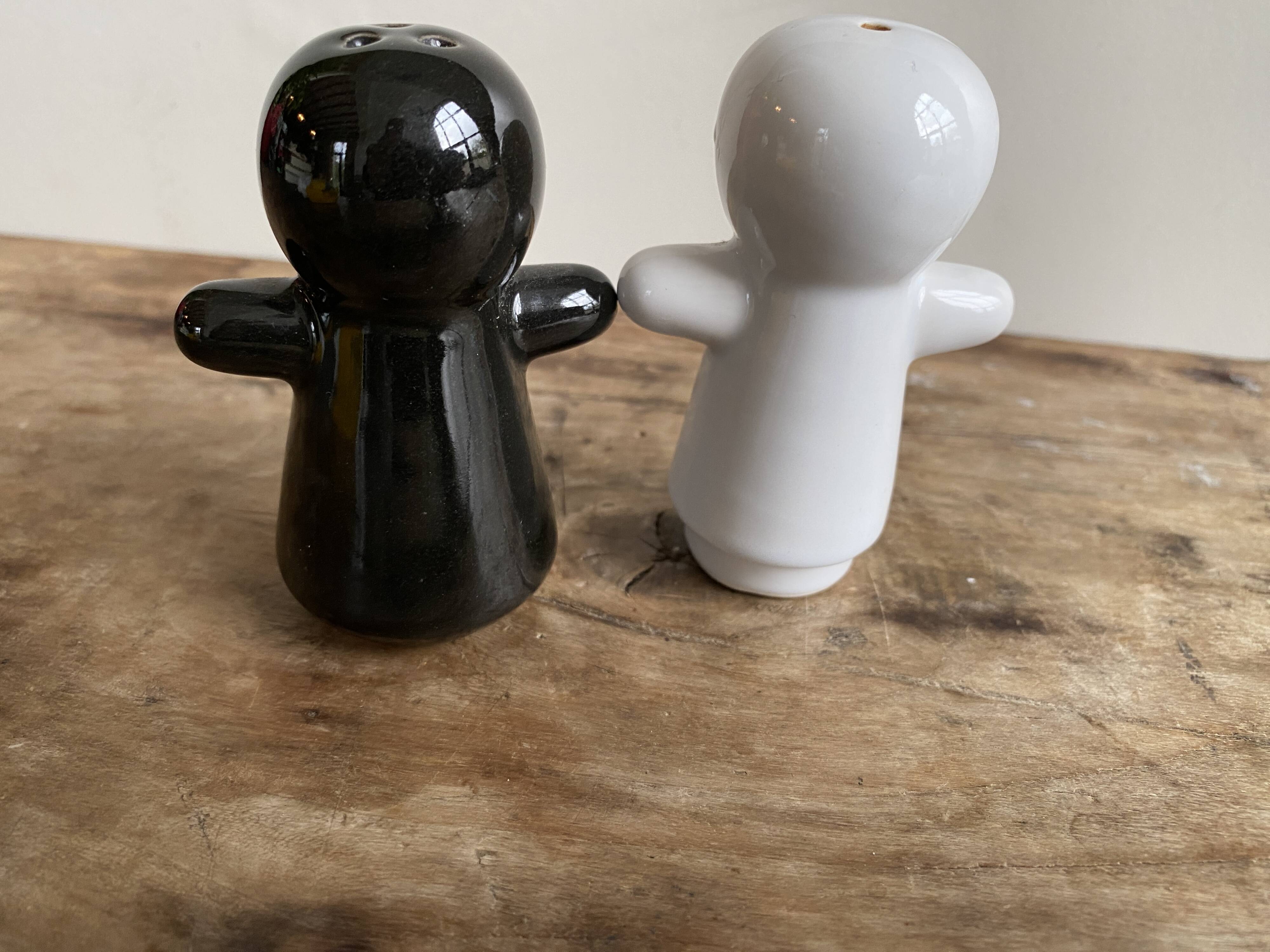 Ceramic salt and pepper shakers