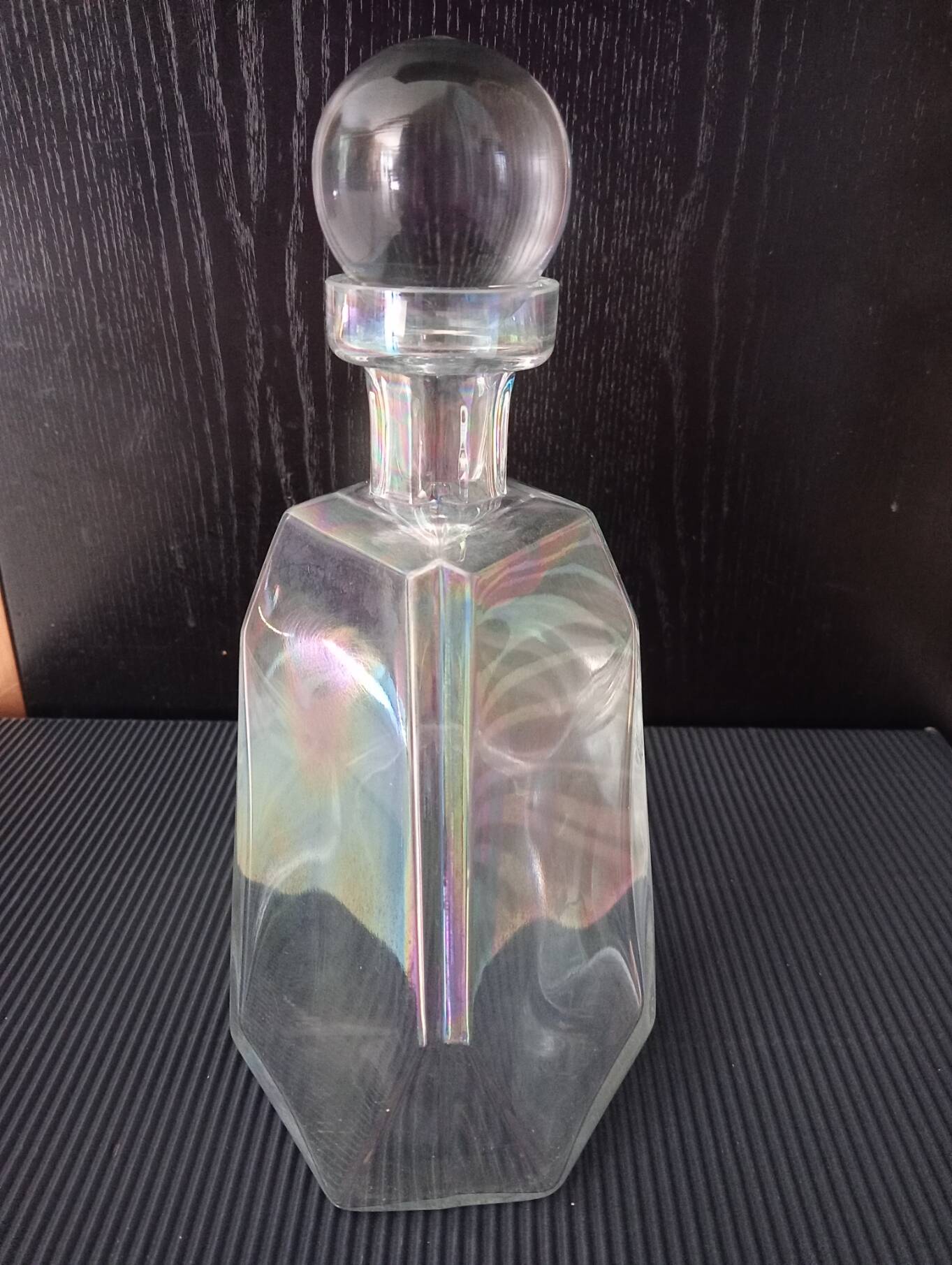 Vintage iridescent carafe
