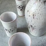 Pierlot 60s enamelled stoneware orangeade service