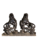Pair of cast iron fire dogs