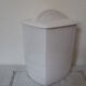 Art deco white ceramic pot