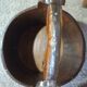 Old wooden well bucket with wrought iron bands – Late 19th century