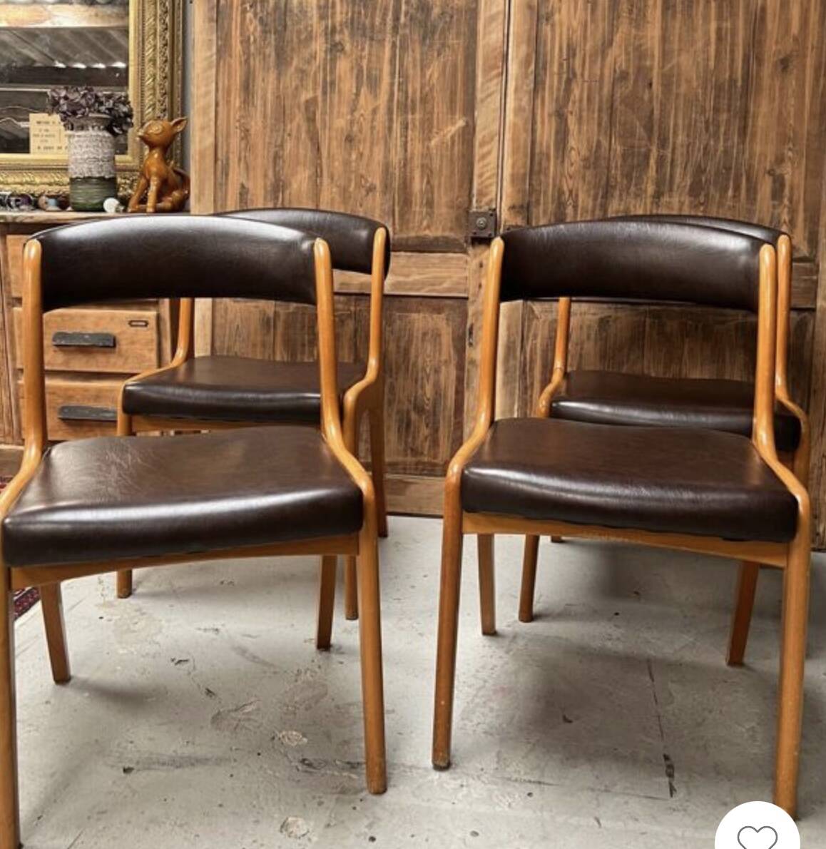 4 Baumann gondola chairs