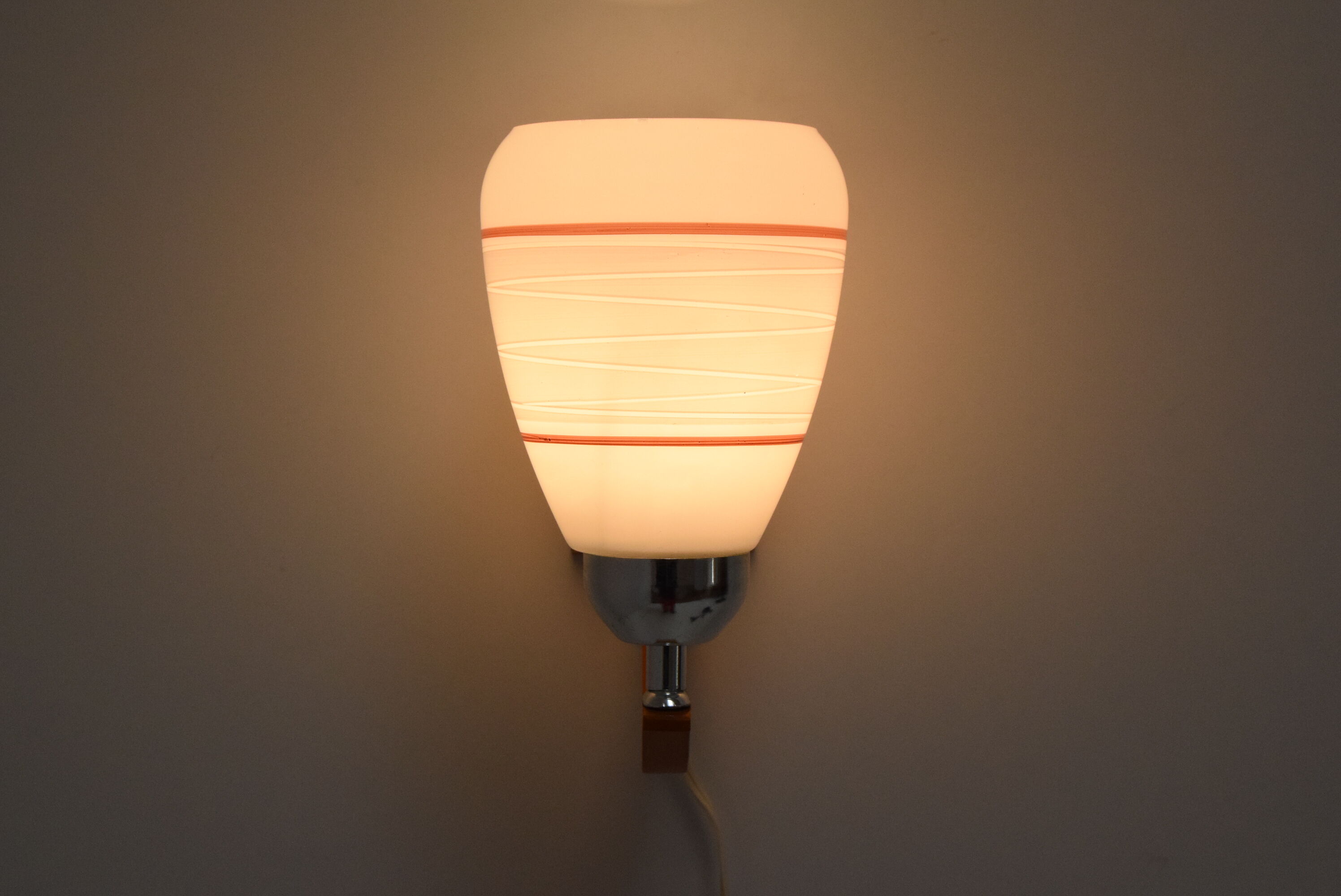 Mid-century wood wall lamp  by Drevo Humpolec, 1970