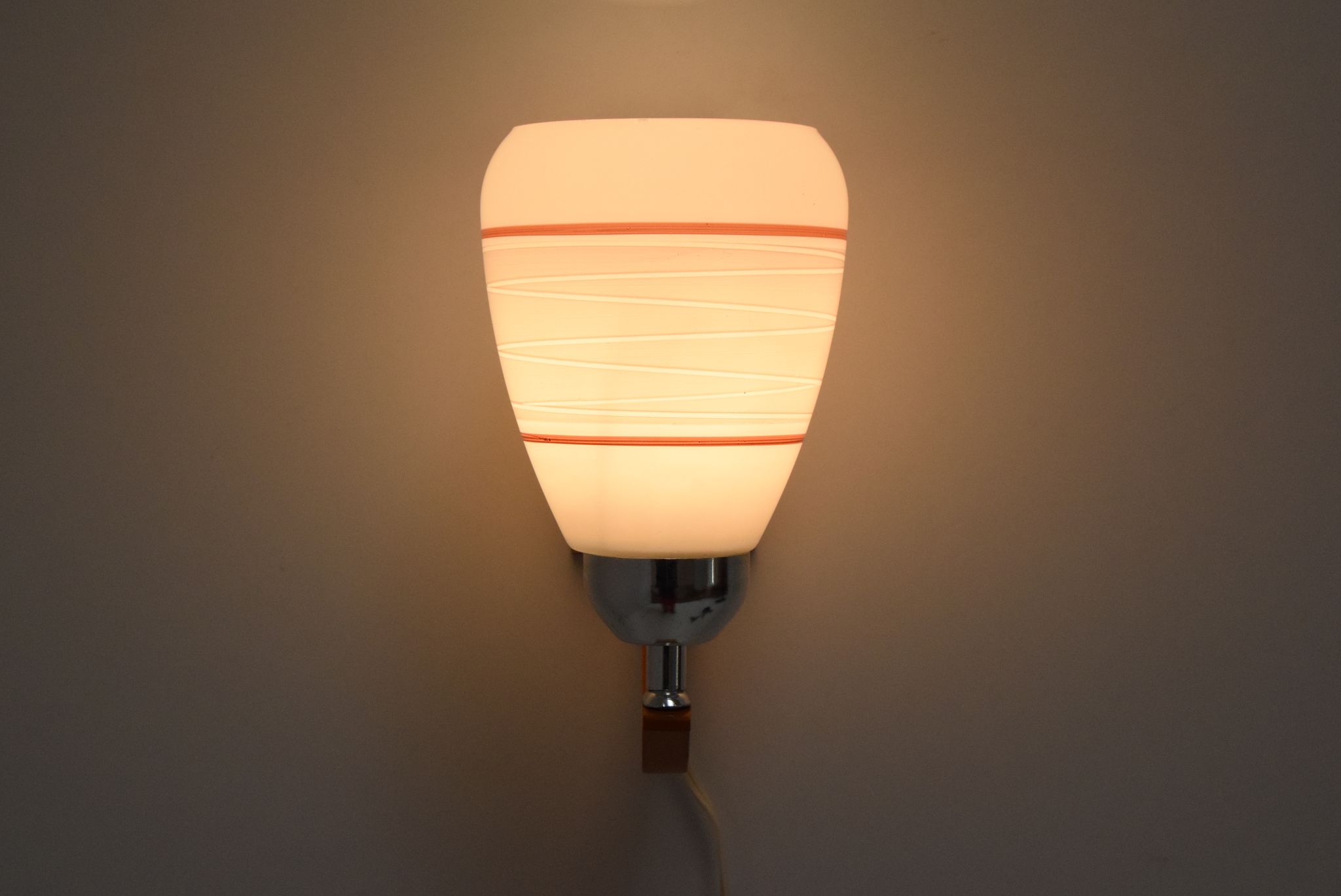 Mid-century wood wall lamp  by Drevo Humpolec, 1970