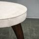Paire de tabourets en bois de hêtre Art Déco, années 1940, nouvellement rembourrés