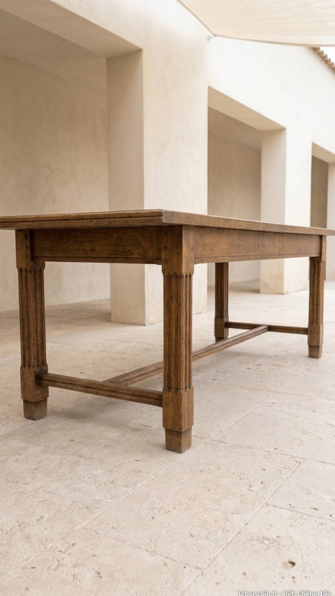 Table de ferme en chêne 230cm