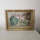 Oil painting on hardboard - Bourgeois house Signed Henri (Missing)