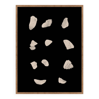 Abstract objects giclee print, 50x70