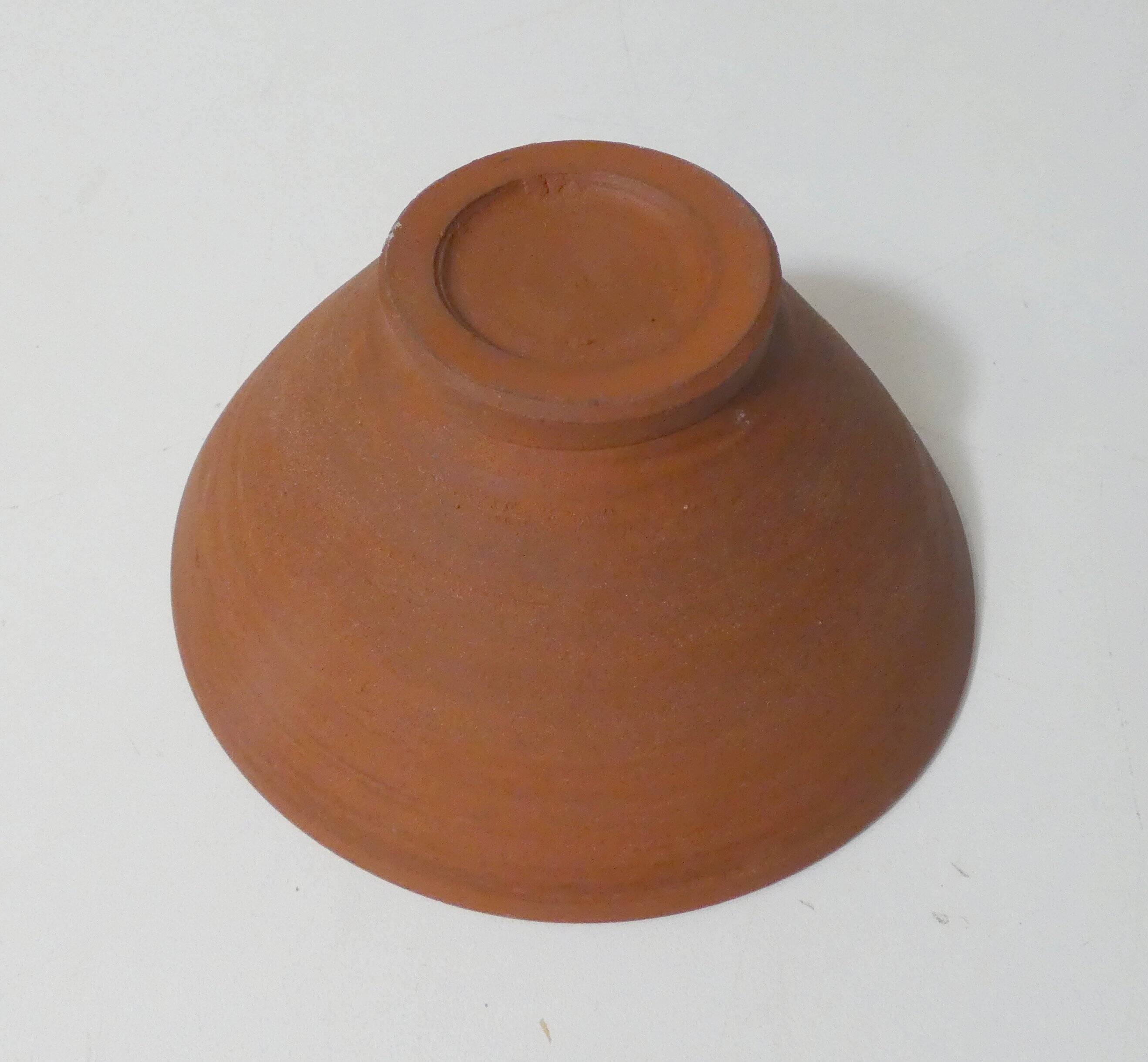 vintage ceramic bowl studio pottery Japandi wabi-sabi brutalist