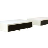 Set of two Martin Visser DD01 Bergeijk wall shelves with drawers for Spectrum, Netherlands 1956