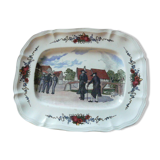 Plat rectangulaire Sarreguemines Obernai H. Loux