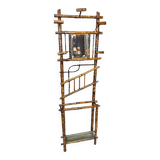 Bamboo wall coat rack