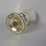 Set of six Amalgam Glass Goblets, Biedermeier, Peasant Silver, Circa 1860's.