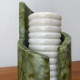 Postmodern stone table lamp, 1980s