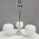 Sputnik 1970 triplet globes opal glass