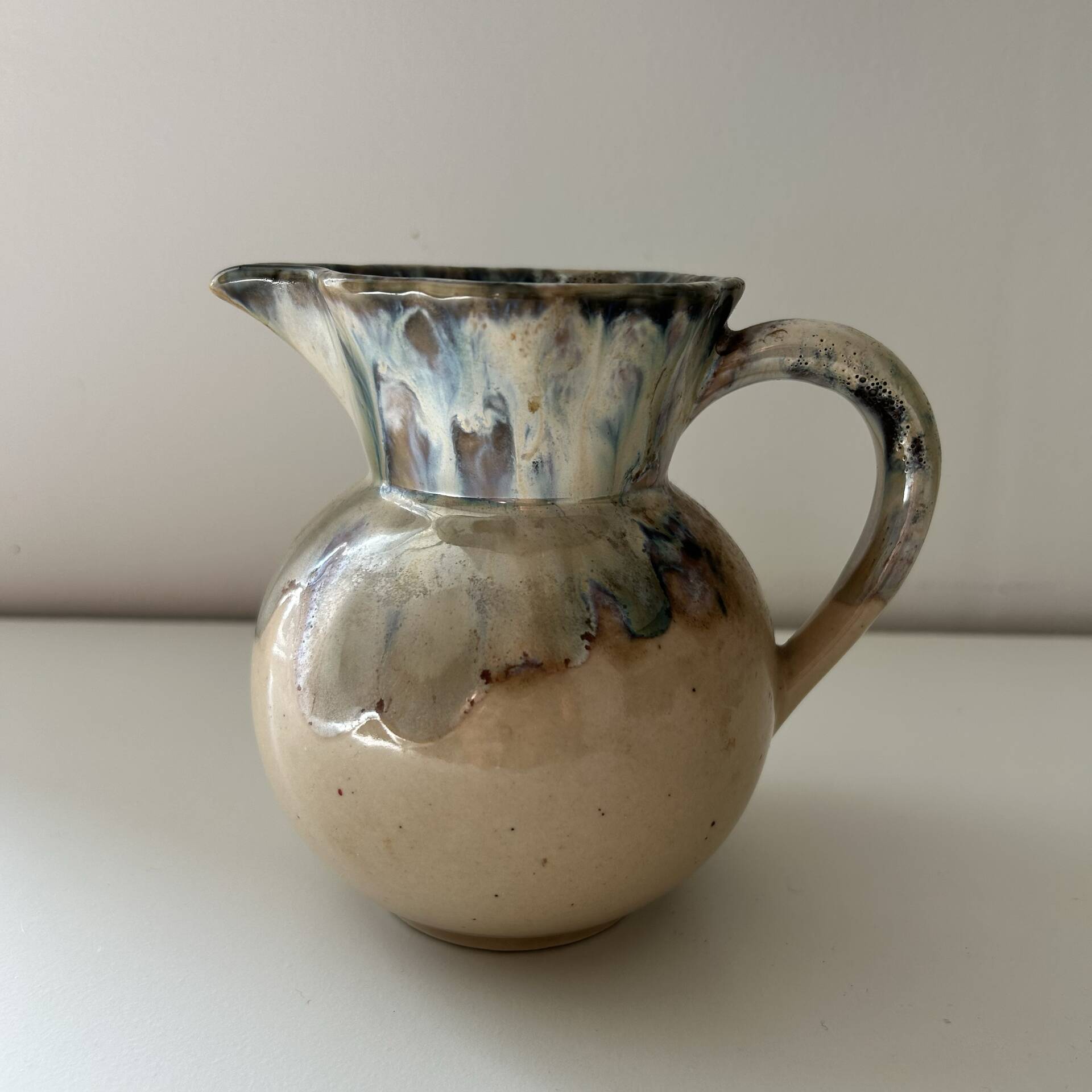 Flamed decorative pitcher