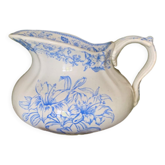 Old chubby pitcher in earthenware – Fleurs-de-lys