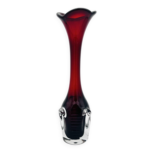 Vase Bo Borgström Åseda - rouge