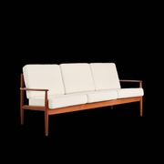 Three-seater sofa model 118 in teak by Grete Jalk, Denmark, 1950s.