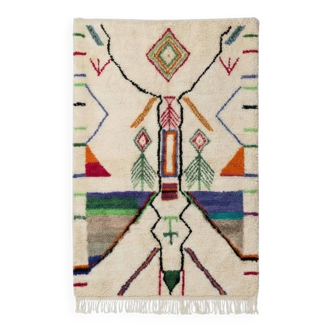 Moroccan Berber rug with colourful patterns 160x240 cm