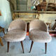Vintage furry chairs