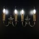 Silver-Plated Wall Lamp, France, 1930s, Set of 2