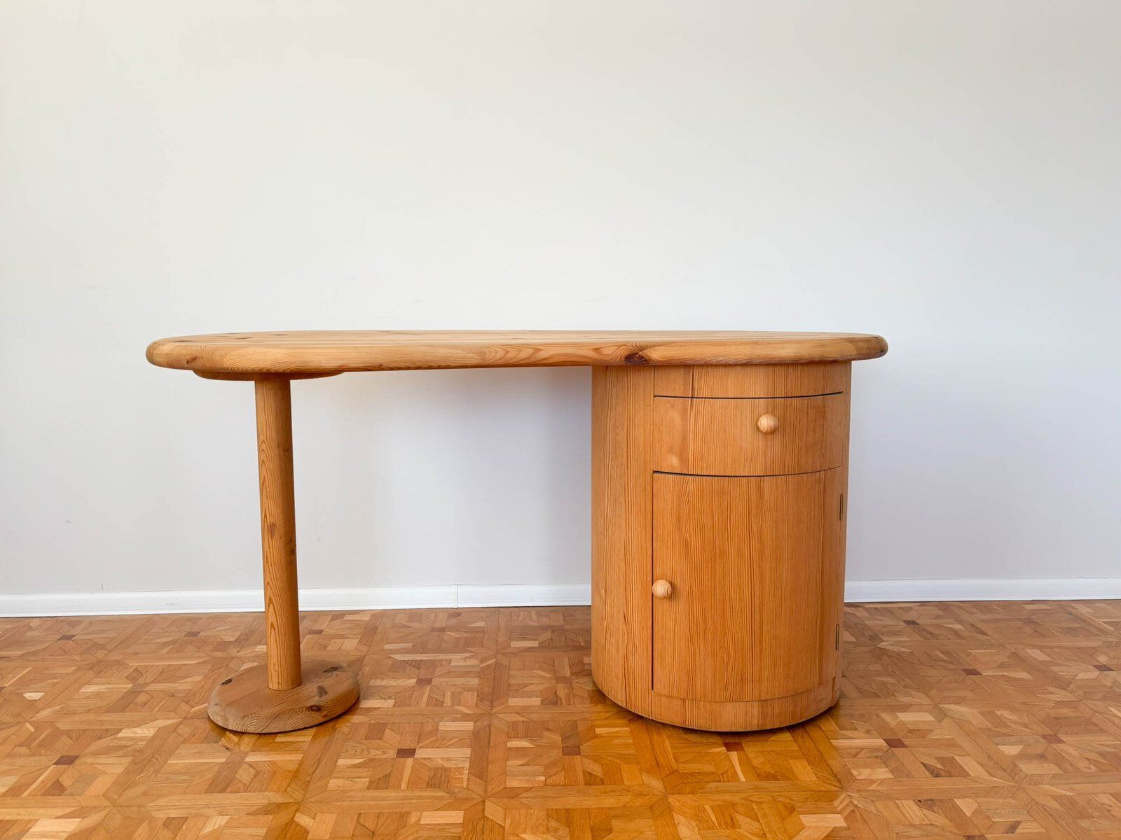 Kidney-shaped desk attributed to CFC Silkeborg, Denmark, 1990s