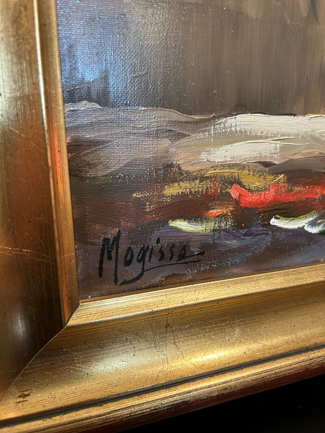Oil painting on canvas Mogisse