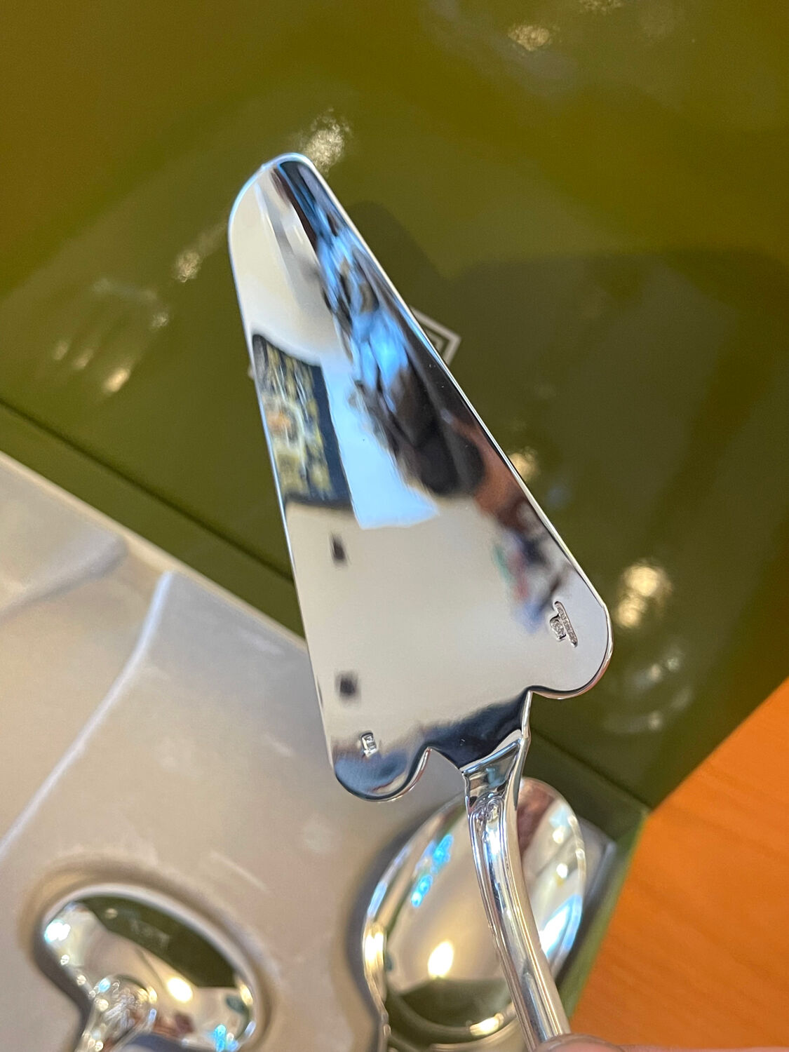 Christofle Malmaison serving cutlery, pie server, sauce