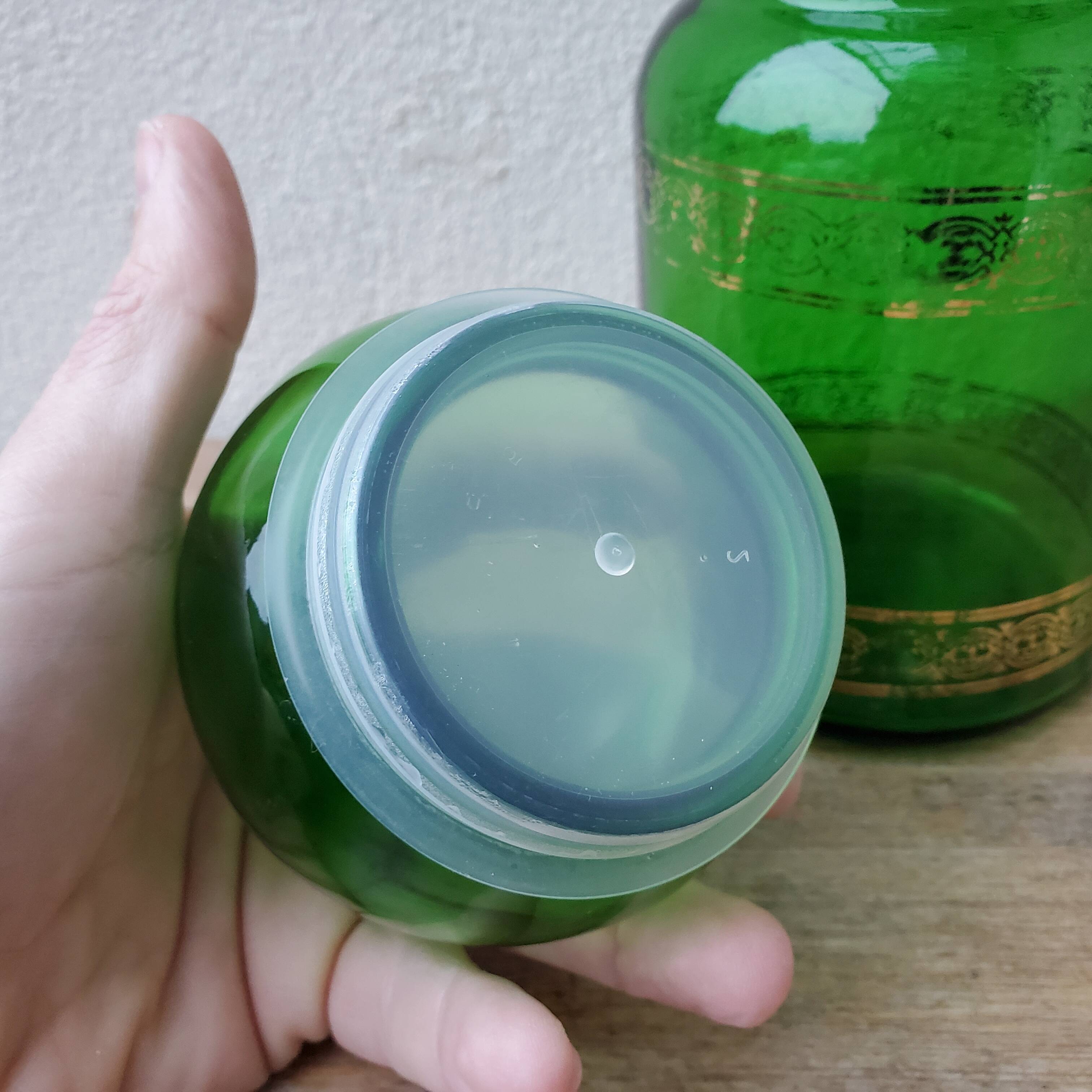 Pot dit d'apothicaire en verre vert