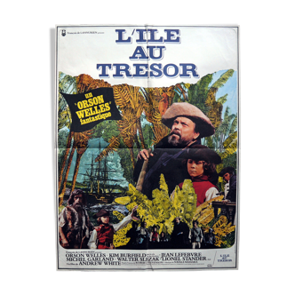 Affiche cinéma originale "L'île au trésor" Orson Welles