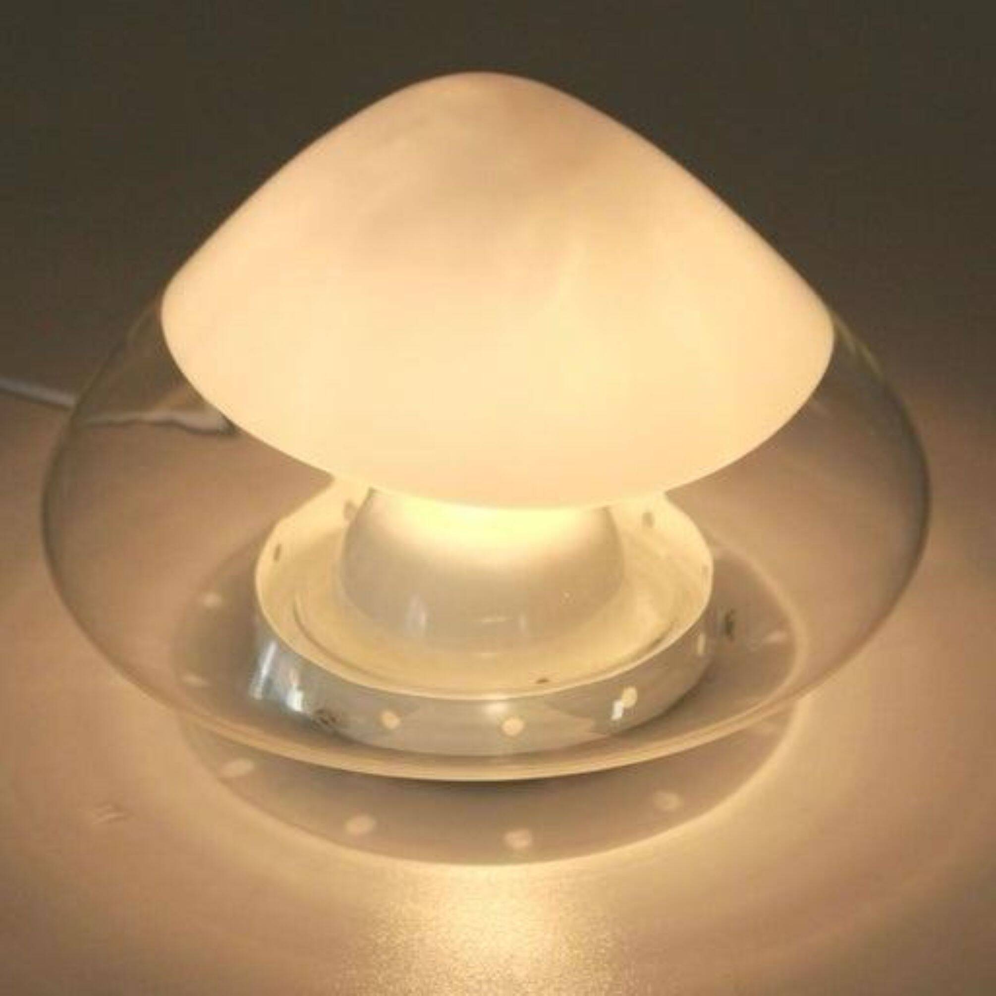 Mid-Century Modern Murano Glass Mushroom Lamp by Carlo Nason for " ITRE", I
