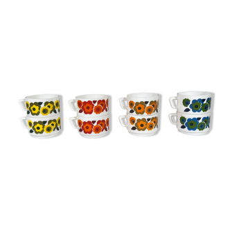 Lot de 8 tasses Mobil