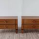 Pair of vintage wooden bedside tables, 1970s