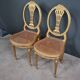 Paire de Chaises en Bois Doré, style Louis XVI – Début XXe