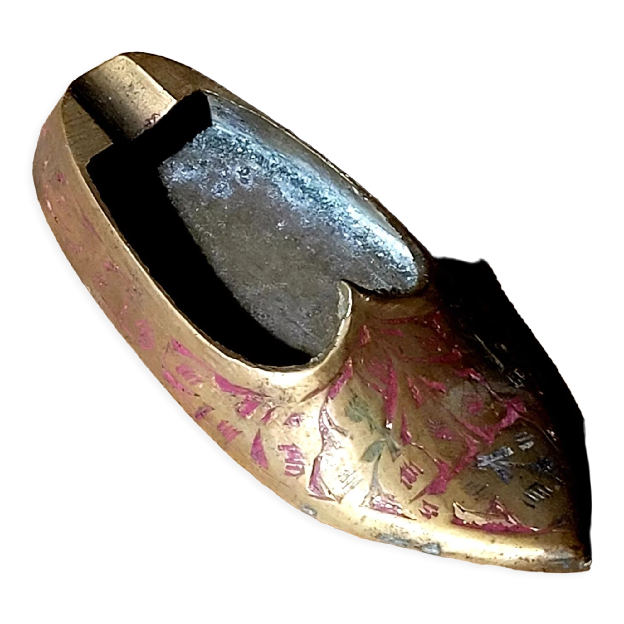 Oriental brass ashtray - vintage