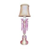 Column table lamp with tassels