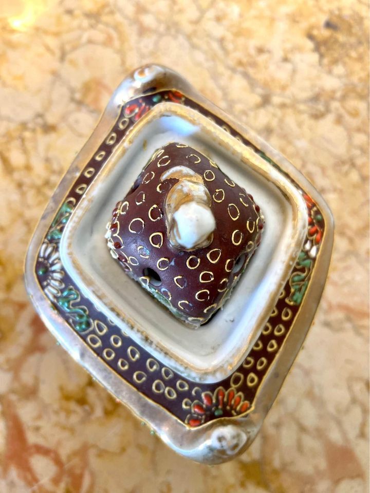 Ancient Japanese Satsuma Incense Burner