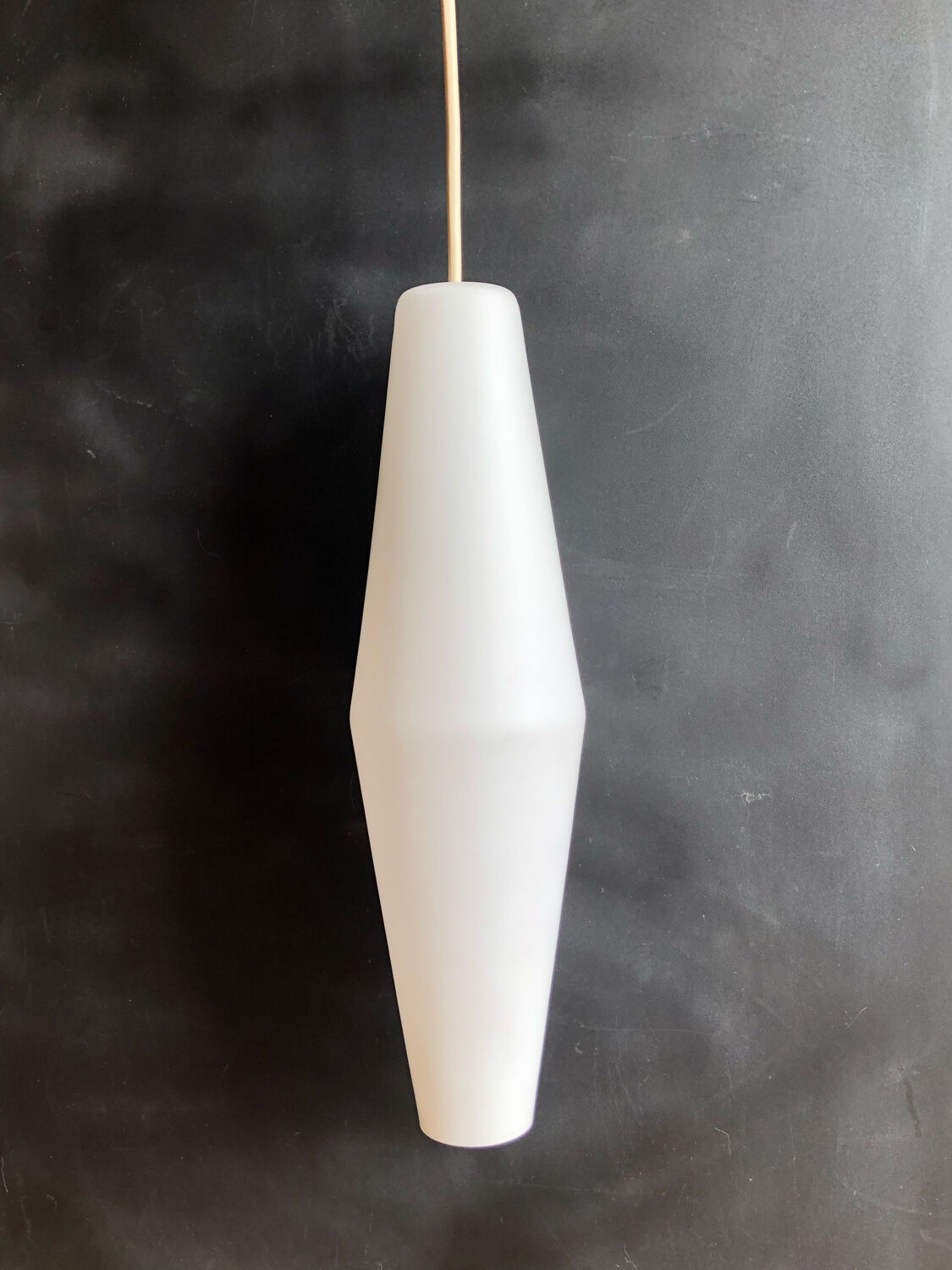 Vintage opaline pendant lamp