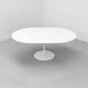 Extendable custom Knoll Tulip Dining Table, 1980