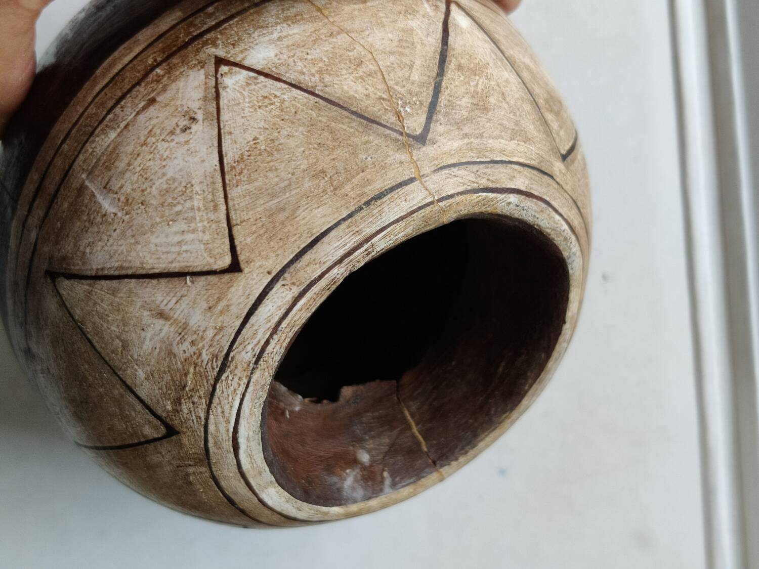 Vintage iron tripod plant holder candle holder