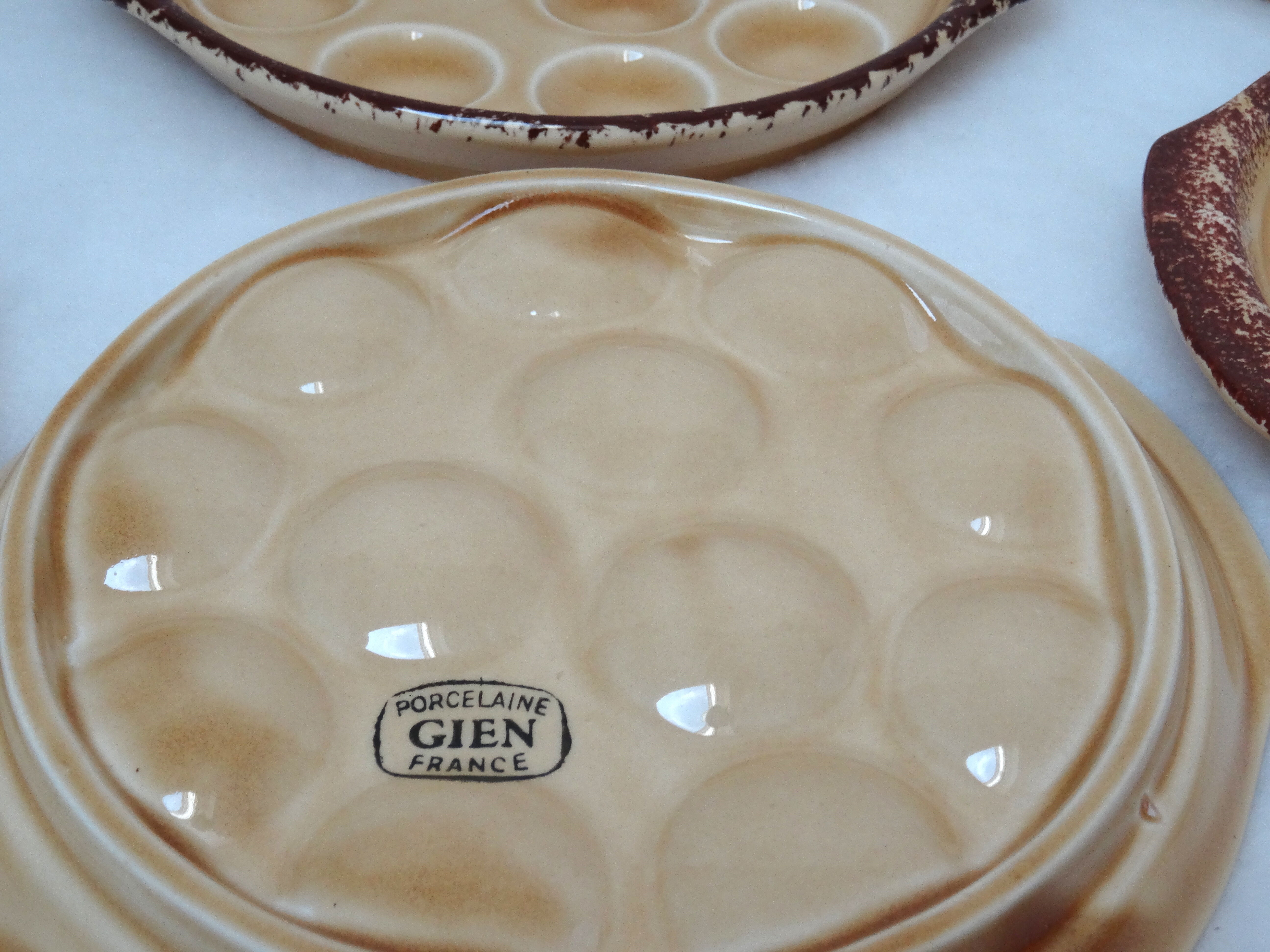 6 Gien snail plates