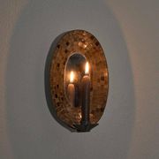 Chandelier avec miroir et mosaïque années 1950
