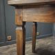 Table de ferme française antique en bois fruitier